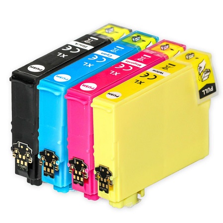 Cartouches d'encre compatibles Epson T1295 - Pomme - 4 couleurs