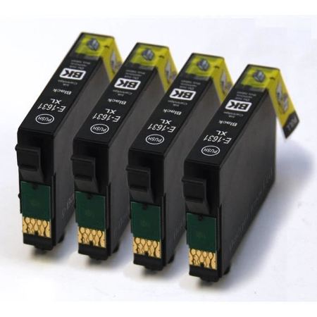 4 Cartouches d’encre compatibles Epson T2711 – 27 XL – Réveil – Noir XL