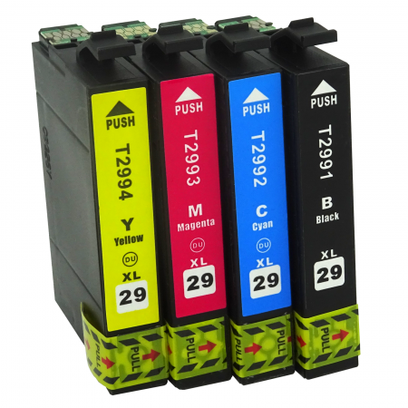 Cartouches d’encre compatible Epson T2996 – 29 XL – Fraise – Pack 4 couleurs