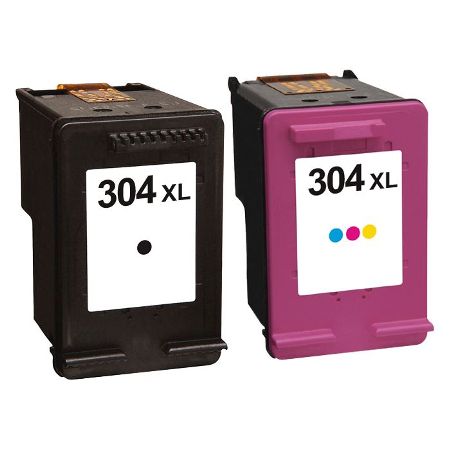 304 - Cartouche d'encre compatible HP 304XL - Tricolor et noir