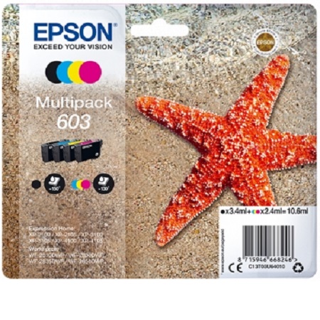 Cartouche d’encre originale Epson 603 – Pack 4 couleurs