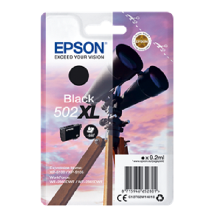 Cartouche d'encre originale - EPSON 502 XL - Noir - (C13T02W14010) - XL