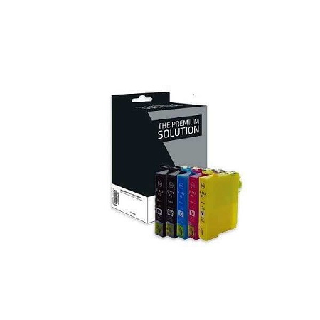 Epson 502 XL Noir et Couleurs - Pack 5 cartouches d'encre compatible - Premium Solution