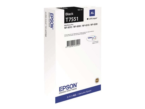 Epson T7551 cartouche originale avec C13T755140 – noir