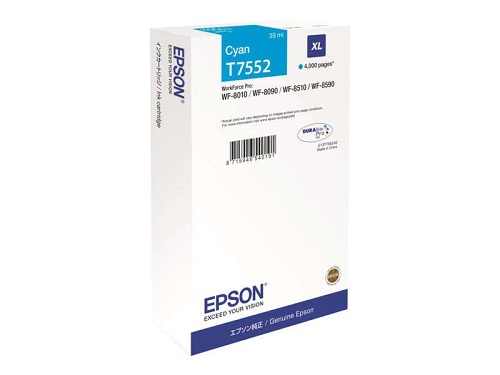 Epson T7552 Cartouche originale avec C13T755240 – Cyan