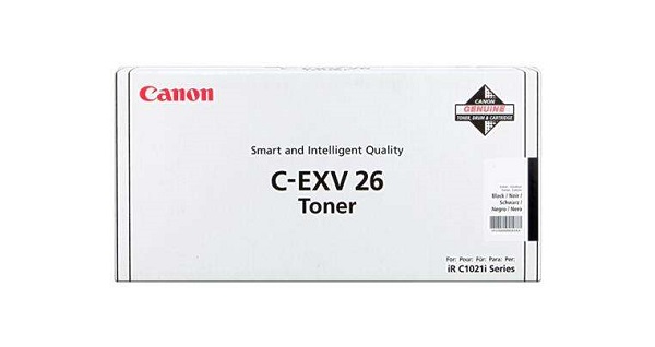 Canon EXV26 B – Toner original avec C- EXV26 – 1660B006 – Noir
