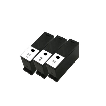 3 Cartouches d’encre compatibles Lexmark 150 – Noir XL