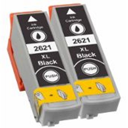 2 Cartouches d’encre compatibles Epson T2621 – 26 XL – Ours polaire – Noir XL