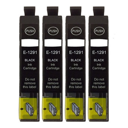4 Cartouches D’encre Compatibles Epson T2991 – Fraise – Noir