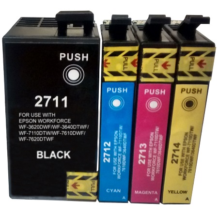 Cartouche d’encre compatible Epson T2715 – 27 XL – Réveil – 4 couleurs XL
