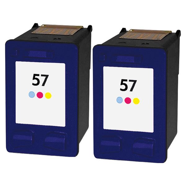 2 Cartouches d’encre compatibles HP 57 – C6657AE – HP57 – Tricolor