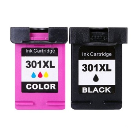 Cartouche d’encre compatible HP 301 – HP301  Noir et Tricolor XL