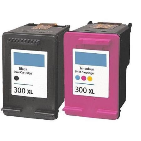 Cartouche d’encre compatible HP 300 – HP300 – Noir et Tricolor XL