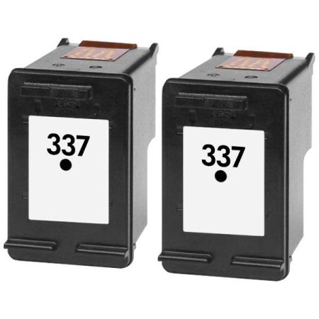 2 Cartouches d’encre compatibles HP 337 – C9364EE – HP337 – Noir
