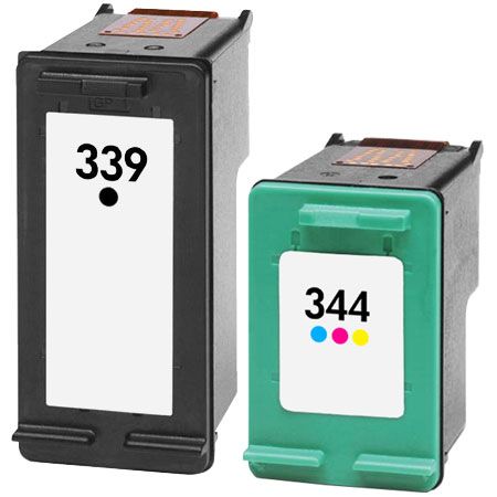 Cartouche d’encre compatible HP 339 – HP 344 – Noir et Tricolor