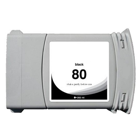 Cartouche compatible HP 80 – 350 ml – C4871A – HP80 – Noir